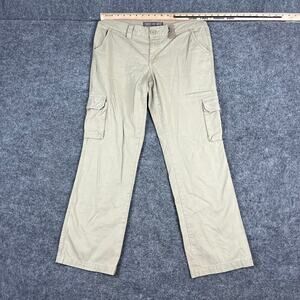 Dickies Cargo Pants Womens 10R Khaki Relaxed Fit Utility Casual Workwear